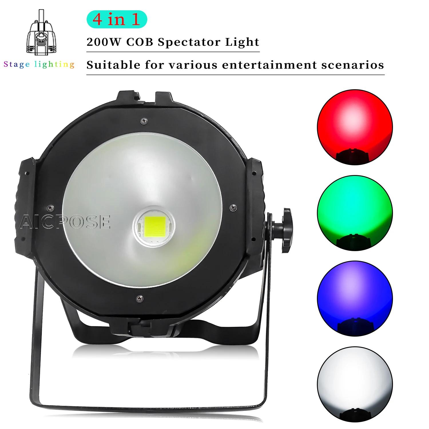 COB RGBW LED  ,      ƮƮ, DMX  DJ  , ȸ  , 4 in 1, 200W
